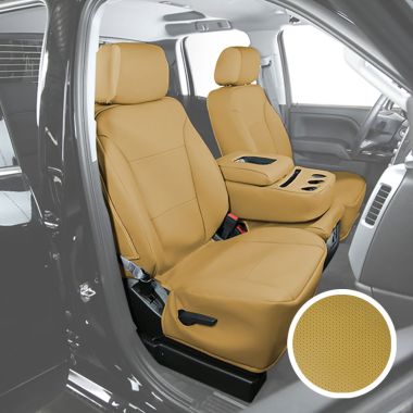 Tan Leatherette Seat Covers