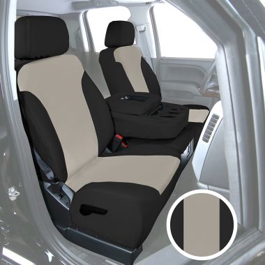 Tan/Black Canvas Seat Covers