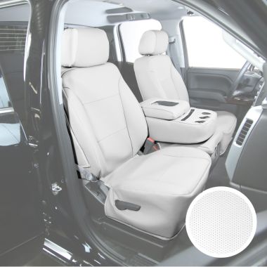 White Leatherette Seat Covers