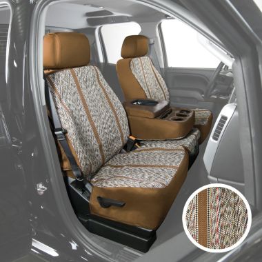 Brown Custom Fit Toyota Tacoma Saddle Blanket Seat Covers