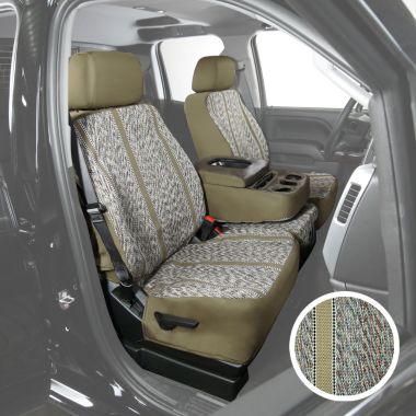 Tan Custom Fit Toyota Tacoma Saddle Blanket Seat Covers