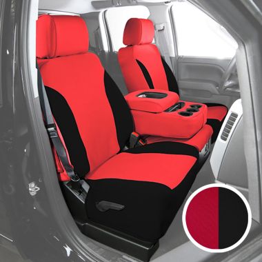 Black/Red Neoprene Seat Covers