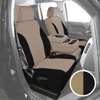 Black/Tan Neoprene Seat Covers
