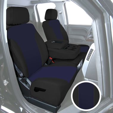 Blue/Black Canvas Seat Covers