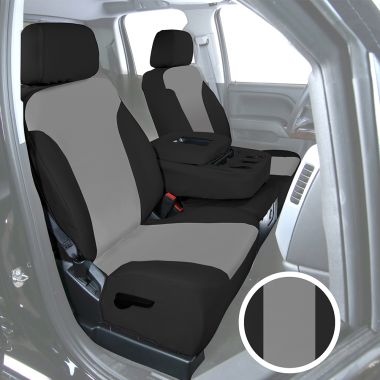 Grey/Black Canvas Seat Covers