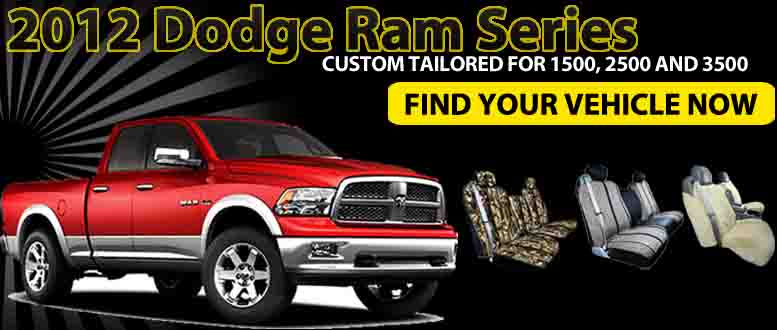 Custom Tailored Seat And Bench Covers For 2012 Dodge Ram 1500,2500 And 3500 Models